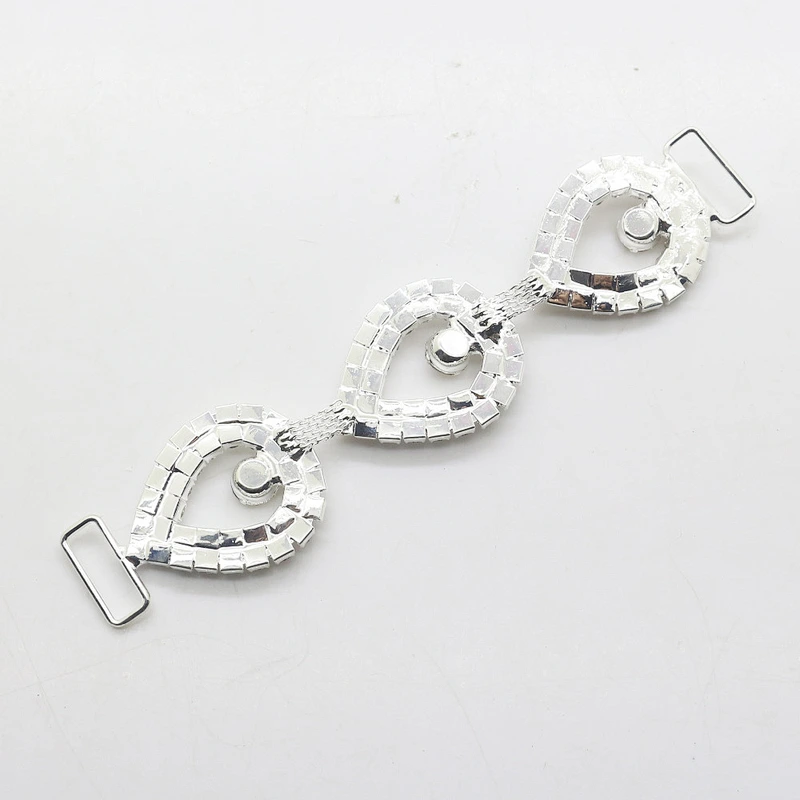 Fashion style Bling gem stone swimwear buckle bikini connector