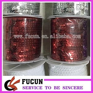 Hot selling 6mm flat round PVC paillette sequins trimming for garment