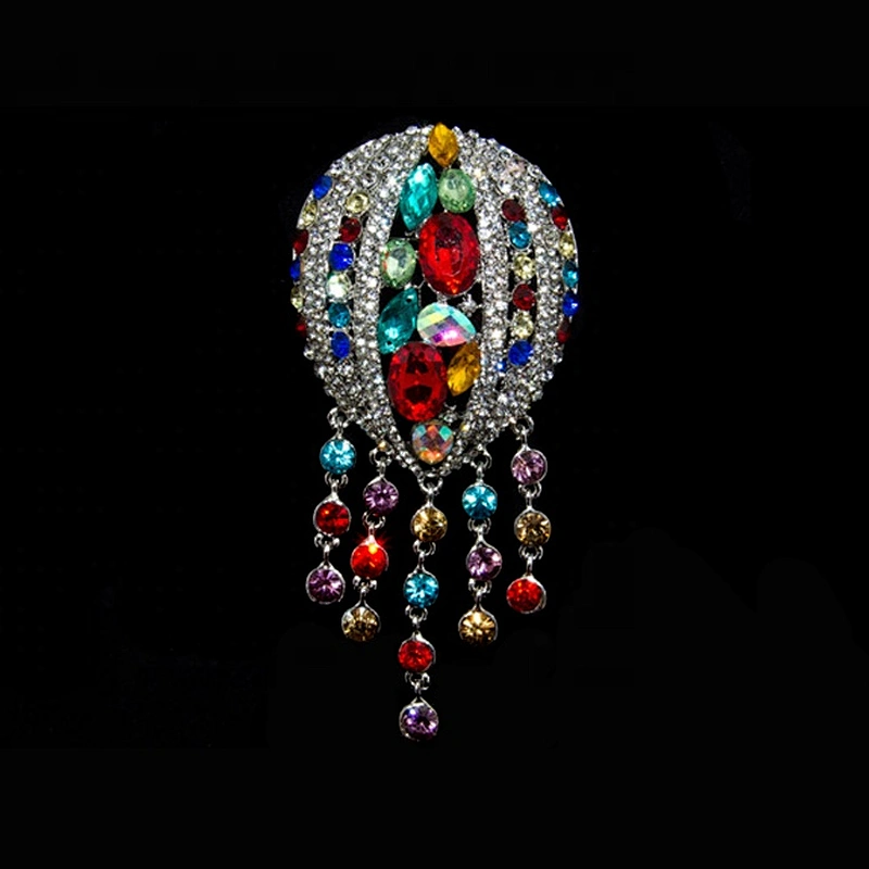 vintage large crystal rhinestone brooch wholesale