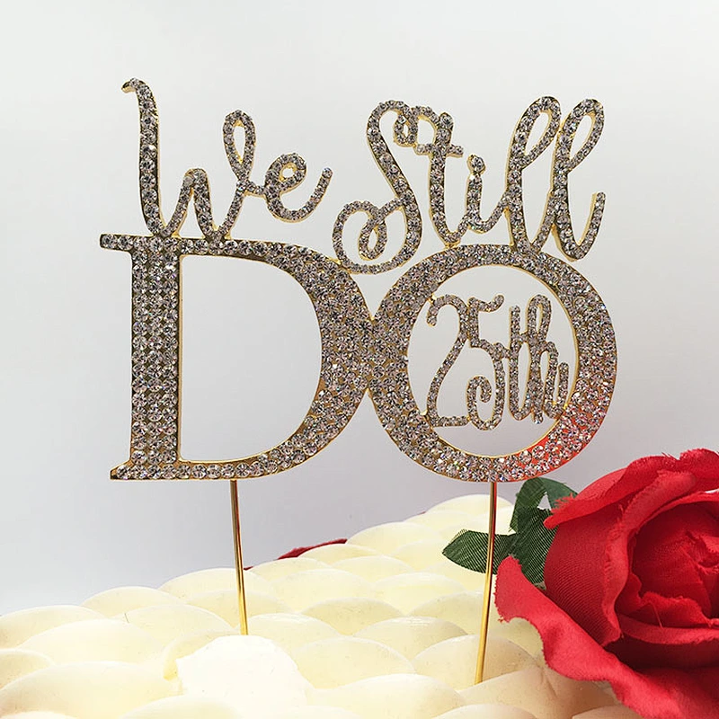 2019 new arrivals Bling Crystal Rhinestone  cake topper for party decorations