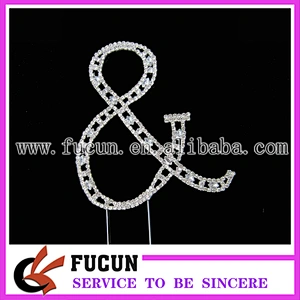 wholesale Large Rhinestone Silver Crystal Sweet Sixteen 16 Birthday Number Cake Topper