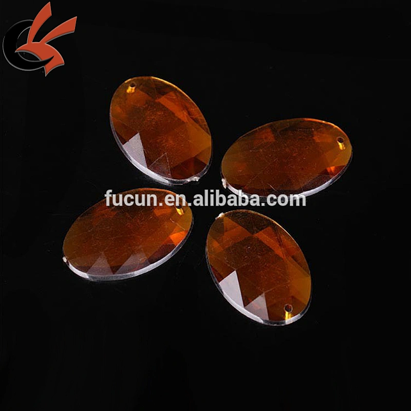 18*25mm Flatback Sew on 2 Hole Oval Acrylic Rhinestone