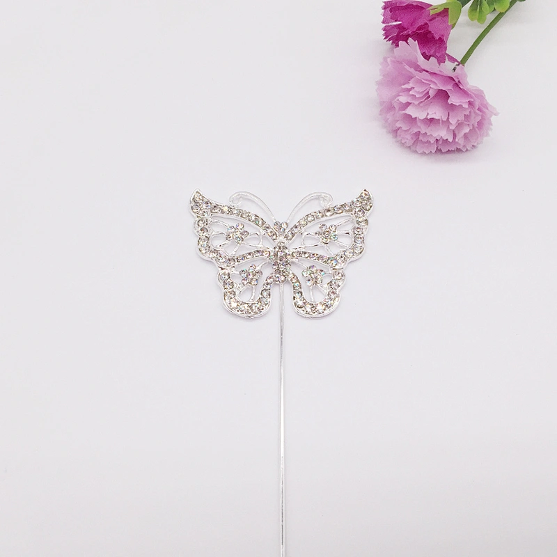 baby party cupcake toppers cake decoration picks rhinestone butterfly cake topper