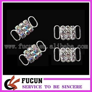 22mm Crystal Rhinestone Buckle connector bikini center connector