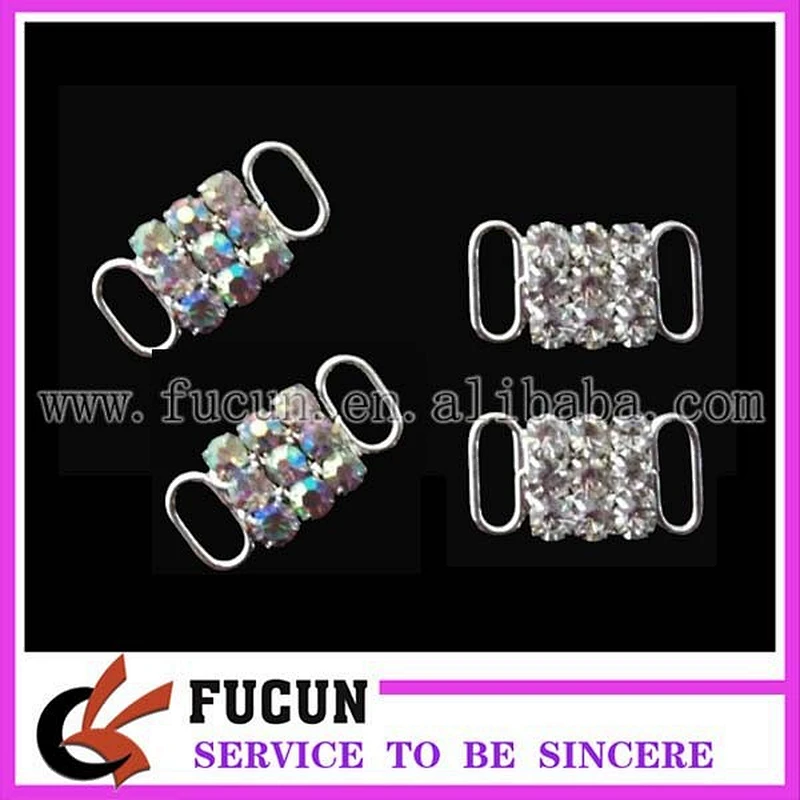 22mm Crystal Rhinestone Buckle connector bikini center connector