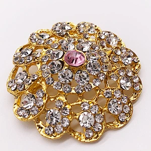 Hot Selling  high quality shinny rhinestone vintage brooch pin