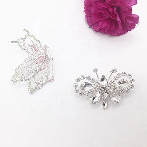 custom elegant butterfly saree pins insect design rhinestone brooch pin