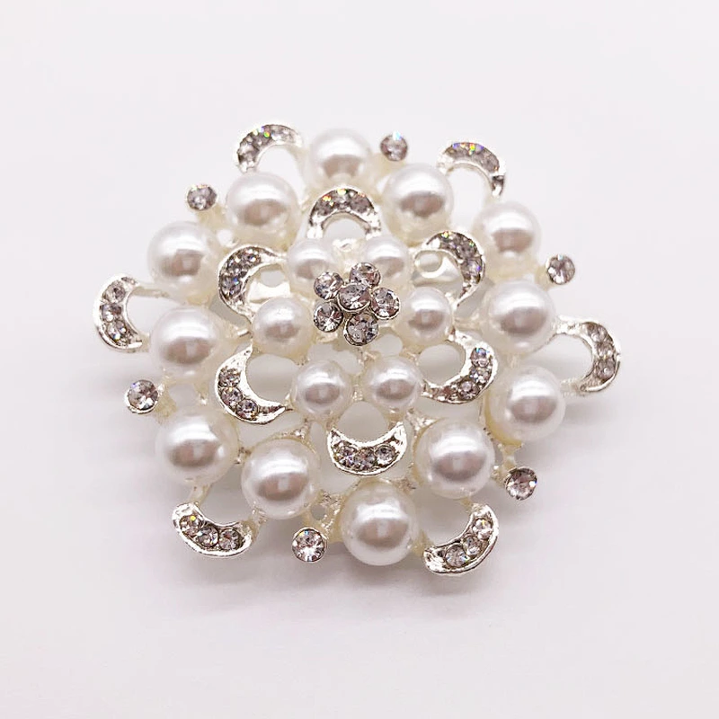 2019 Sparking wedding bridal crystal pearl brooch