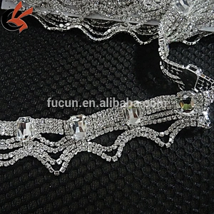 circle clear rhinestone spare cup chain rhinestone trimming