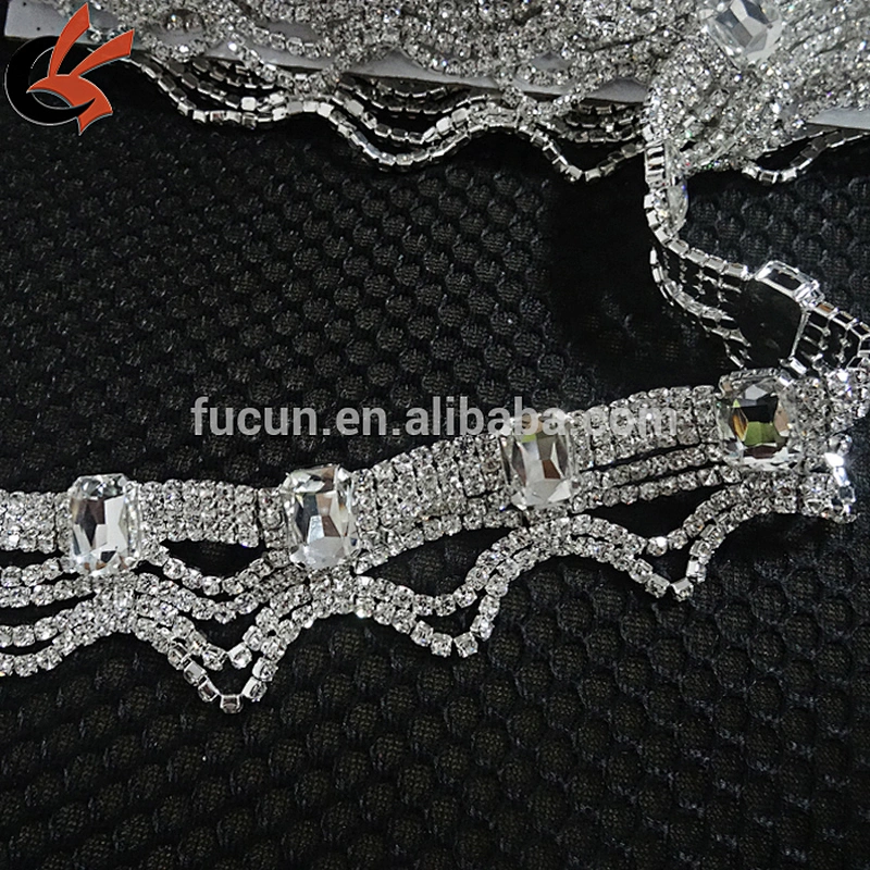 circle clear rhinestone spare cup chain rhinestone trimming