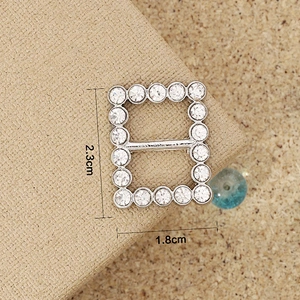 factory wholesale flatback plastic clear slider buckle without rhinestone