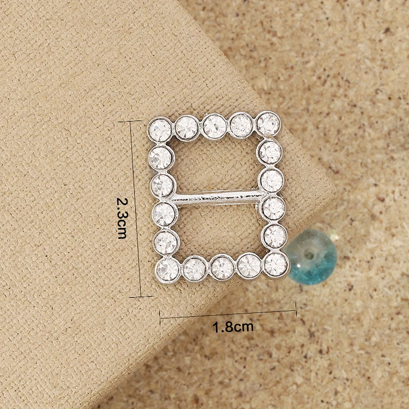 factory wholesale flatback plastic clear slider buckle without rhinestone