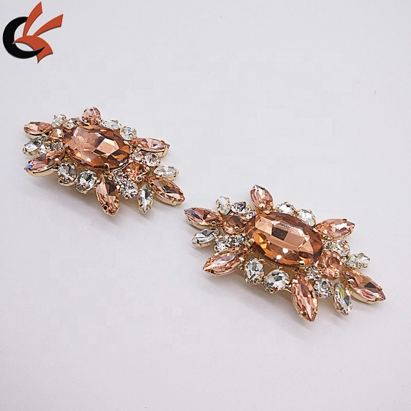 New arrival fashion crystal rhinestone shoe buckles shoe accessories