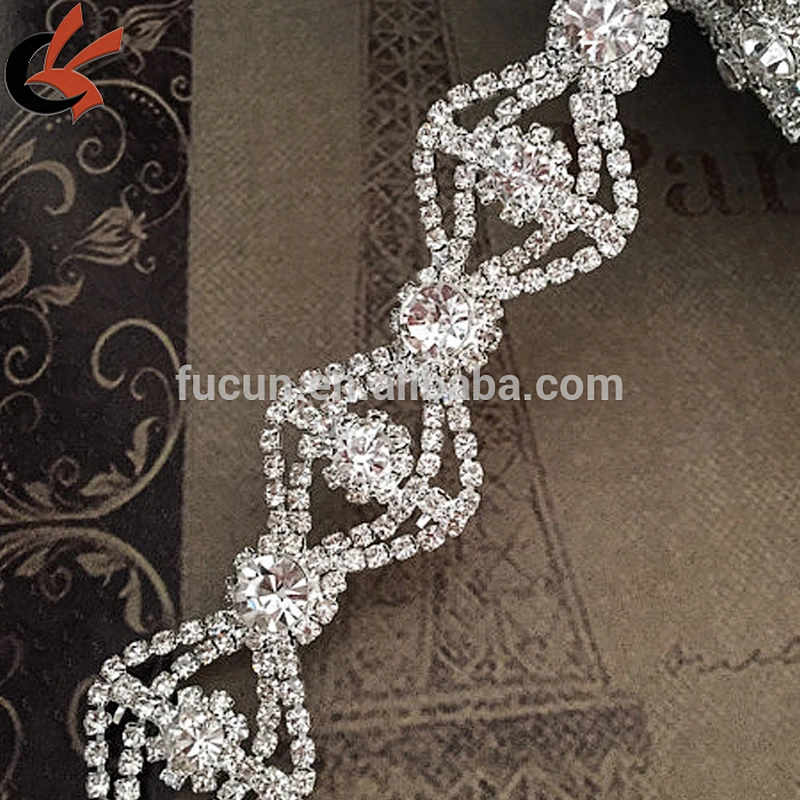 wholesale Bridal Sash crystal rhinestone trimming for dress