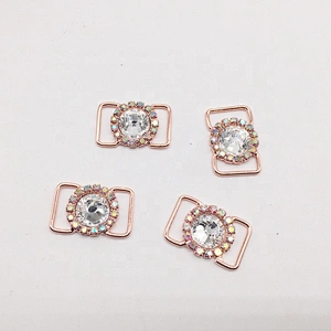 delicate little bikini competition suits rhinestone buckle connector for women swimwear