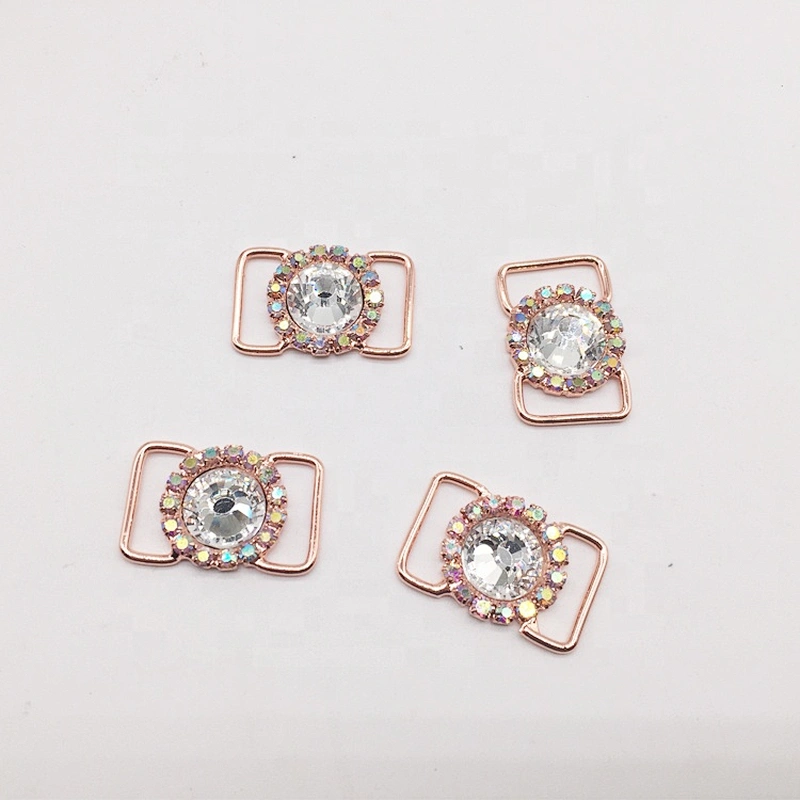 delicate little bikini competition suits rhinestone buckle connector for women swimwear