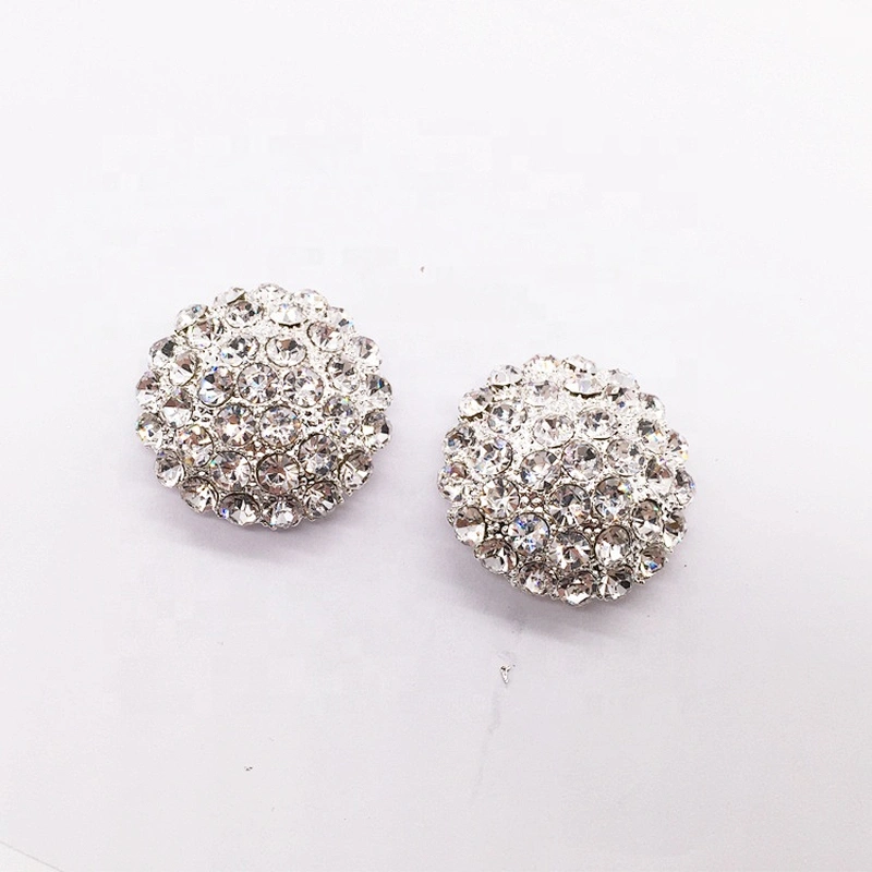 wholesale metal material shoe clip accessories rhinestone round arch shoe buckle style for shoes