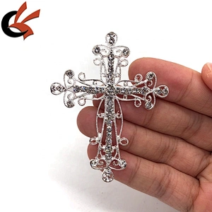 Wedding party christening table decoration rhinestone cross napkin ring holders