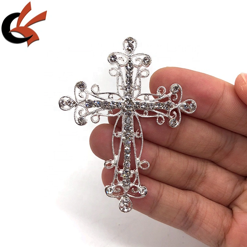 Wedding party christening table decoration rhinestone cross napkin ring holders