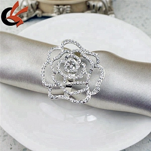 Vintage Rose Rhinestone Wedding Tablescape Supplies Napkin Ring
