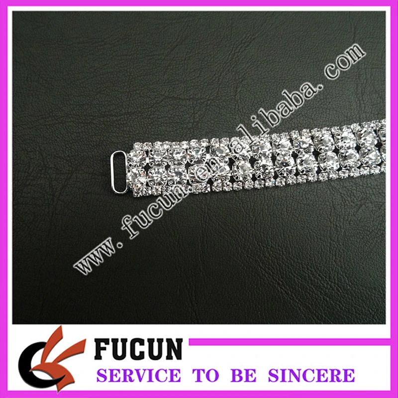 wholesale crystal rhinestone closure clasp diamante connectors for swimwear