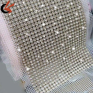 alibaba wholesale rhinestone mesh for garment