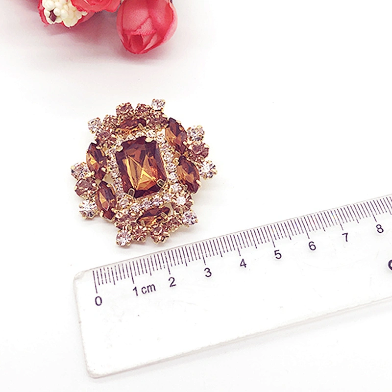 Wholesale Vintage fashion ladies jewel gemstone shoe clip for bridal high heel
