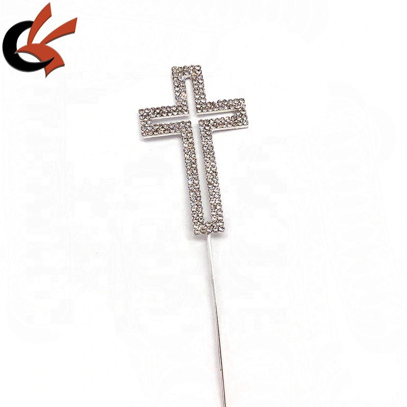 Baptism cake decoration small cross rhinestone cake topper
