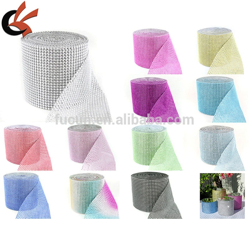 Diamond Mesh Rhinestone Ribbon Crystal Wrap 4.5