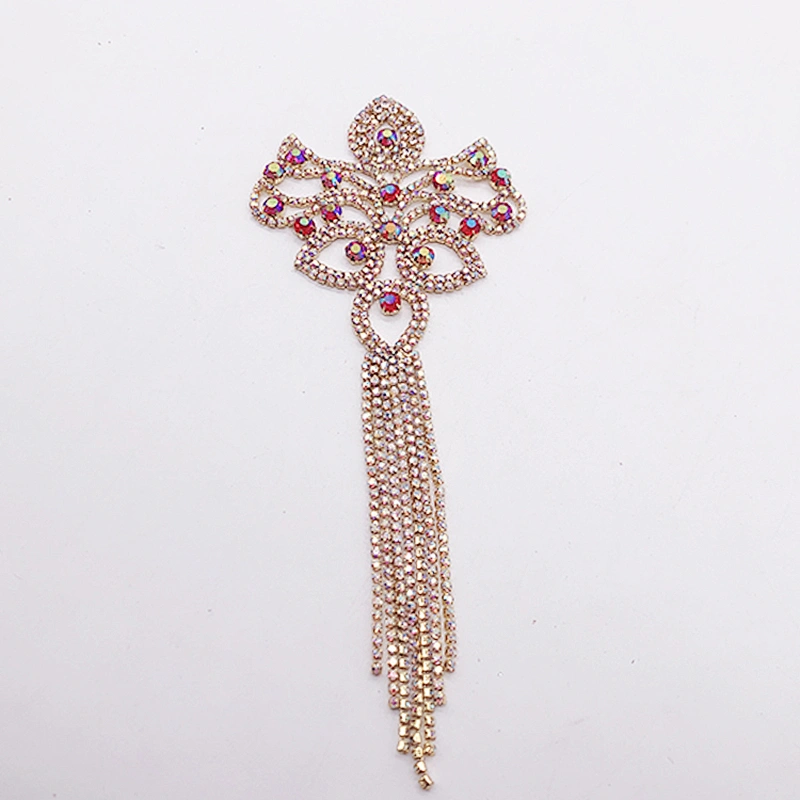 shinny Jewelry ab crystal Tassel Women  brooch