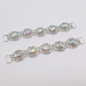 Wholesale AB Crystal Rhinestone Bikini Connectors Buckle Chain for Decoration