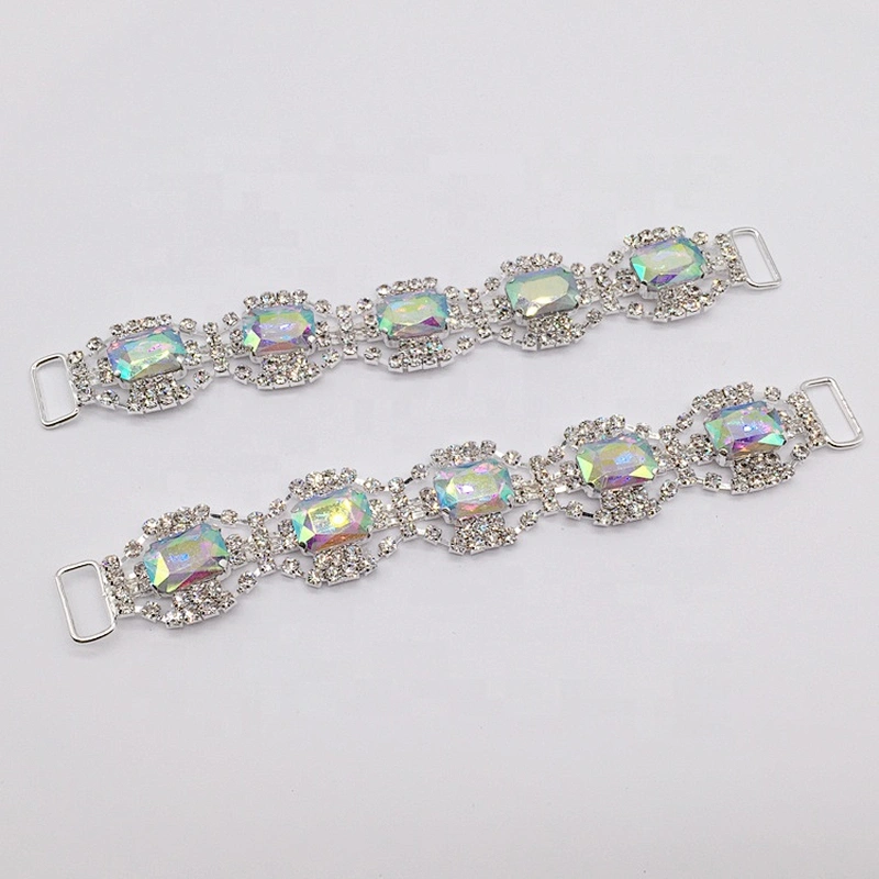 Wholesale AB Crystal Rhinestone Bikini Connectors Buckle Chain for Decoration