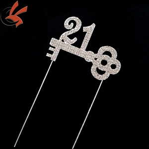Bling Bling 21 key diamante crystal rhinestone cake topper