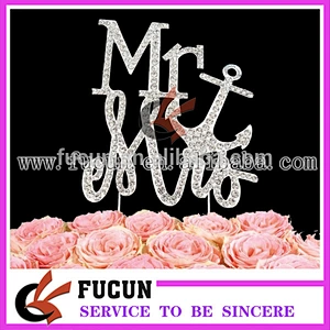 hot sale rhinestone cake topper /party supply /wedding decoration