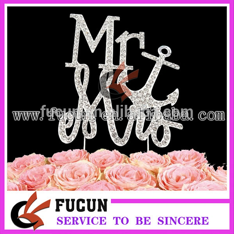 hot sale rhinestone cake topper /party supply /wedding decoration