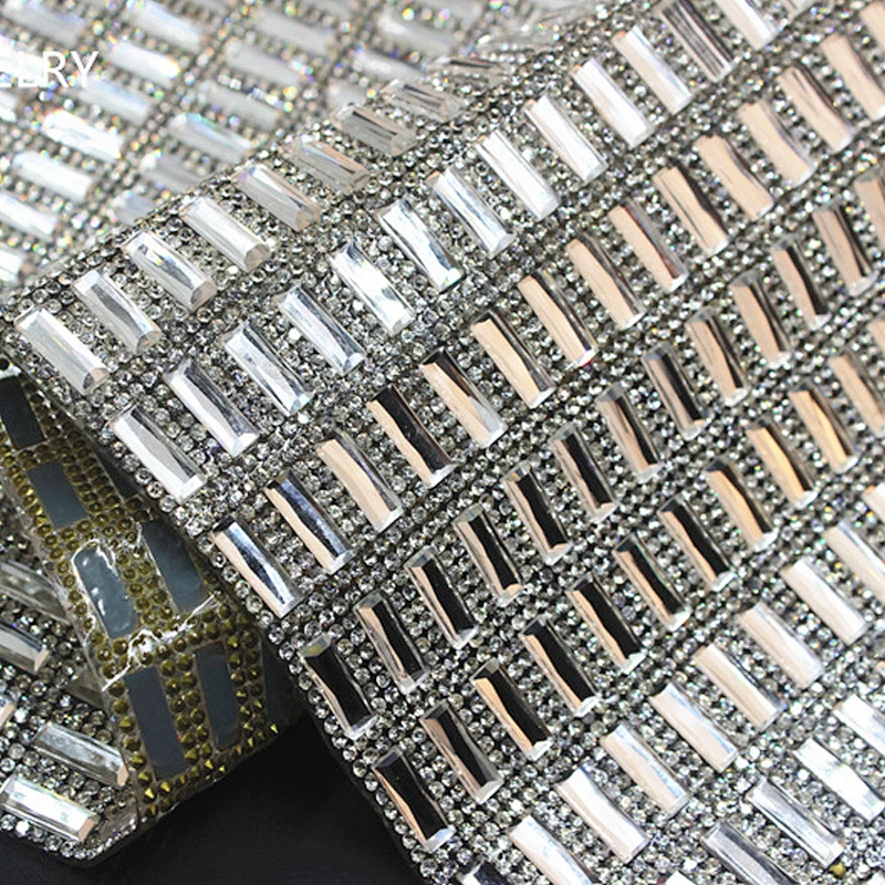 hot selling hot melt adhesive black rhinestone sheet crystal mesh sheet for shoe ornament