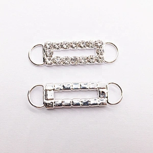 Hot Selling Wholesale Crystal Rhinestone Hardware Buckle Bikini Connectors