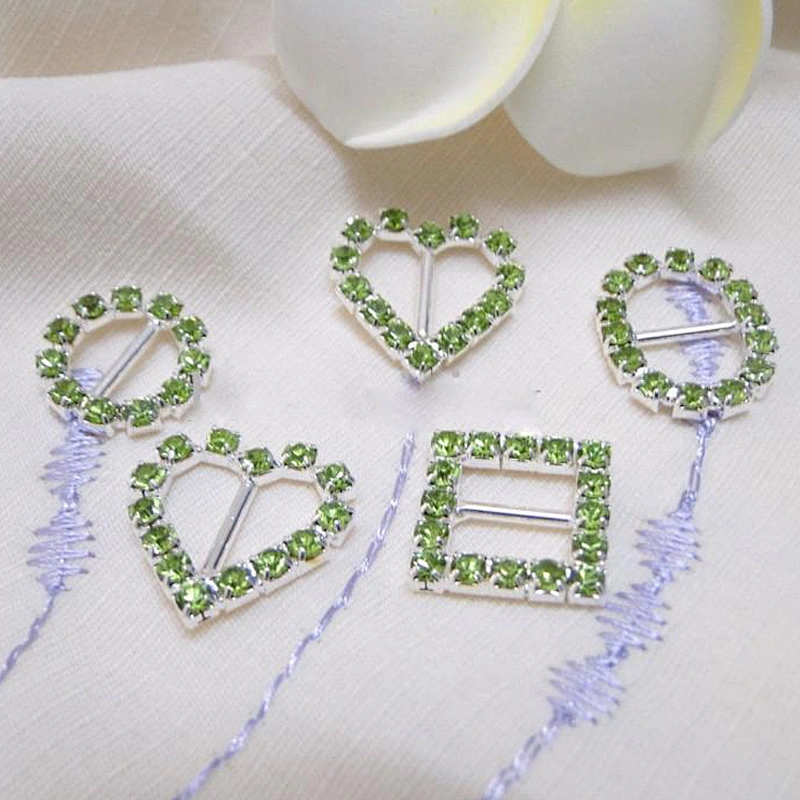 Diamonds wedding decors spandex invitations small rhinestone buckles