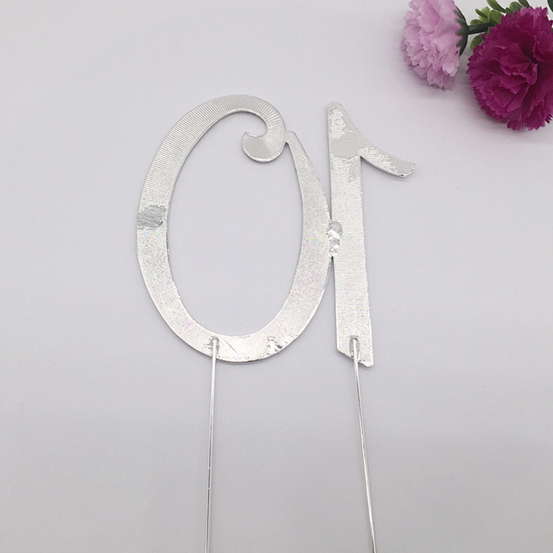 Couple anniversary party favors rhinestone number birthday cake topper kids party decorations