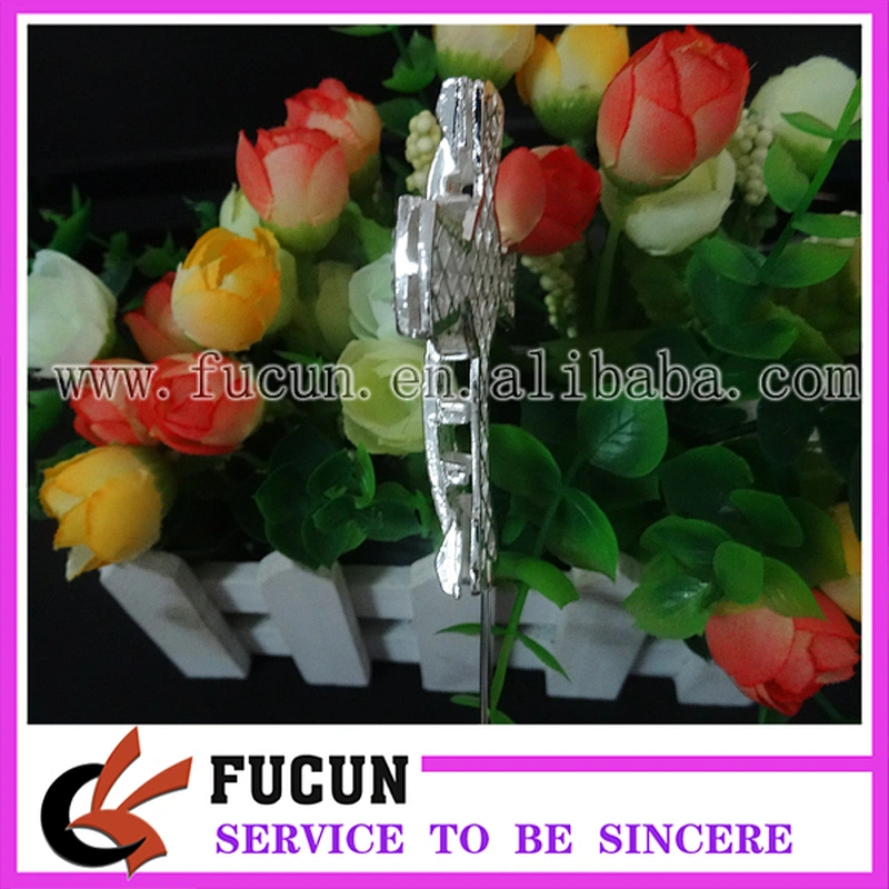 2018 Christening wholesale new Rhinestone Cross Baptism Communion Christening Easter Party Cake Topper