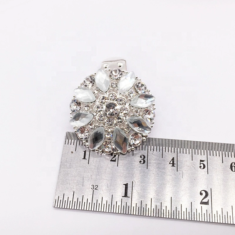 Female Shoe Buckle Metal Rhinestone Fitting Part Shoe Clip Upper Buckle For Decoration