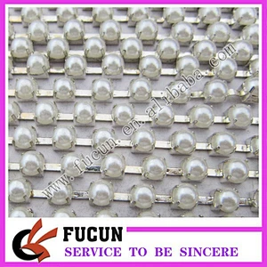 plating gold red rhinestone cup chain for decoration