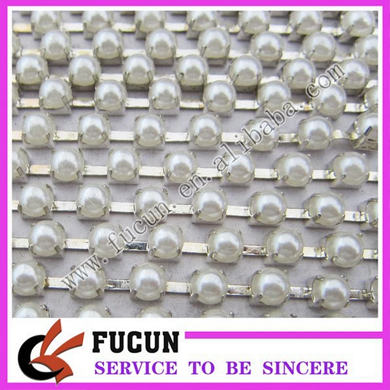 plating gold red rhinestone cup chain for decoration