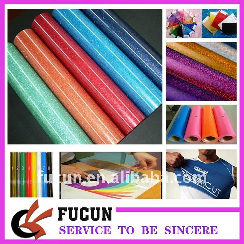 korea quality glitter heat transfer film vinyl