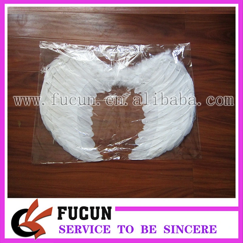size 50*30cm white angel wing for party