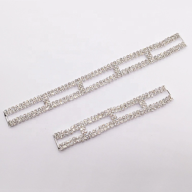 Hot Sale Silver Crystal Rhinestone Bikini Connectors For Swimming Wear Bikini Accessories