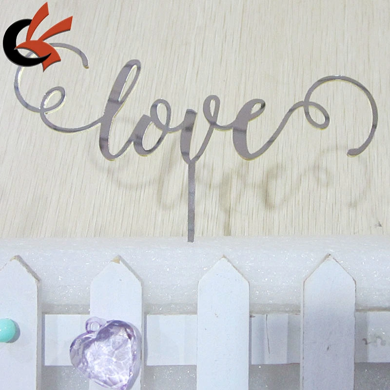 Personalized Love Acrylic Cake Topper Wedding Cake Topper
