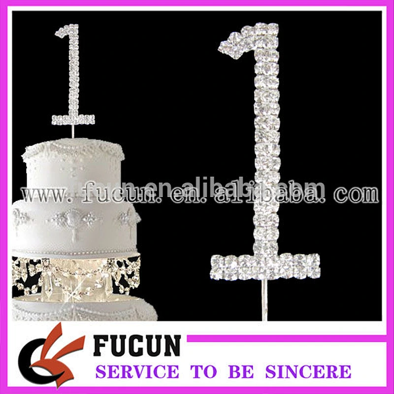 Elegant number cake toppper 