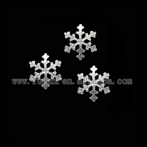 30mm small clear rhinestone snowflake buckles
