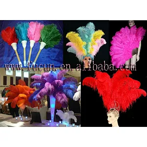 colorful ostrich feather for wedding decoration